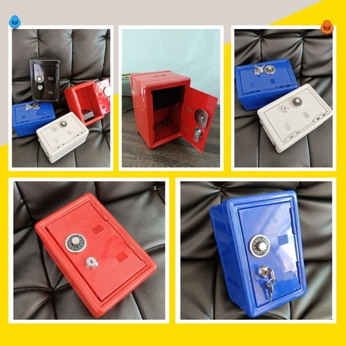 Metal Money Box 7Colors Saving Safe Box Coins Cash Deposit Boxes