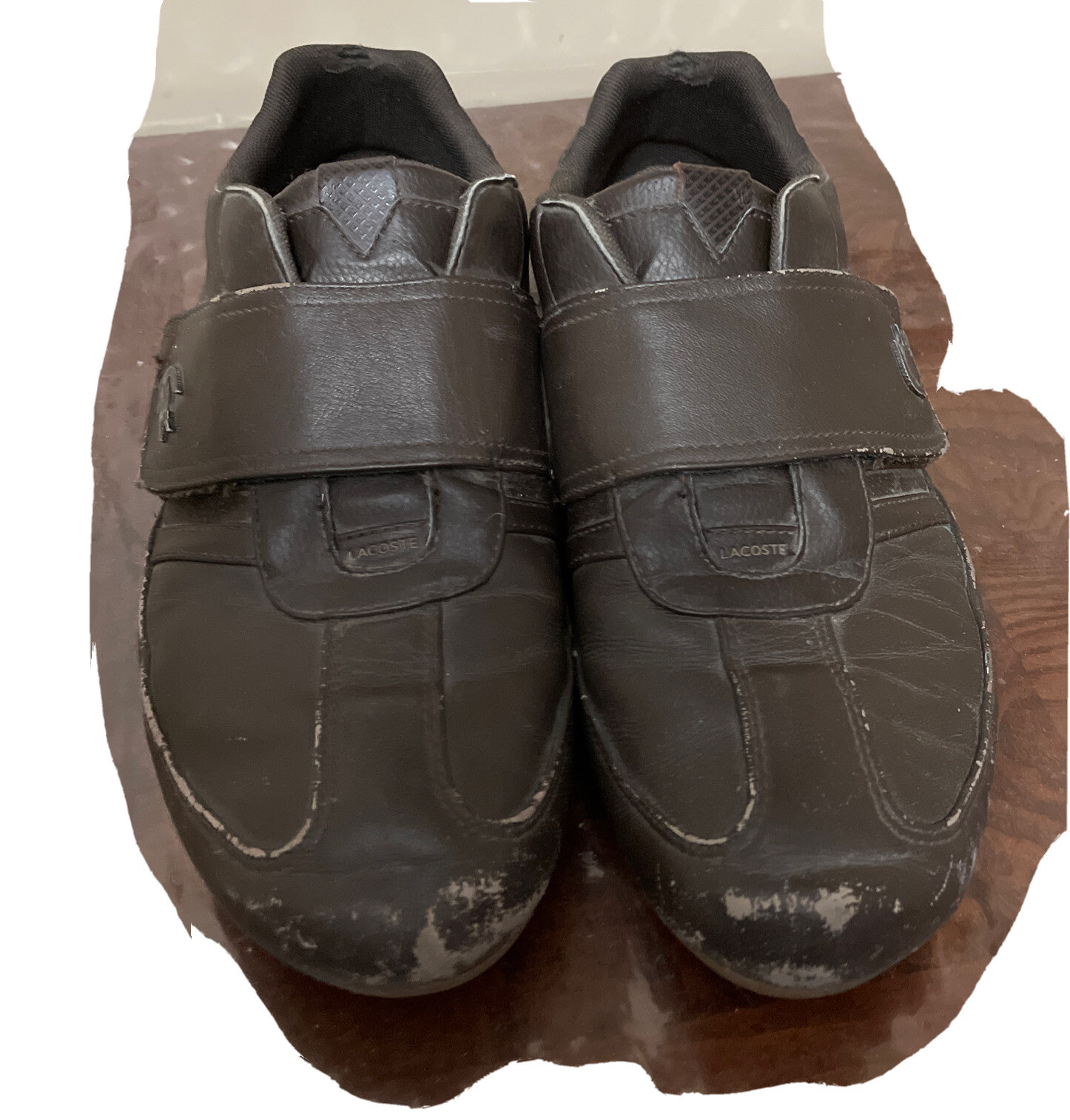 Lacoste‎ sz9 brown leather & suede lace up shoes Brown Baseshot Pro Leather Sneakers by Lacoste on Sale main image 3