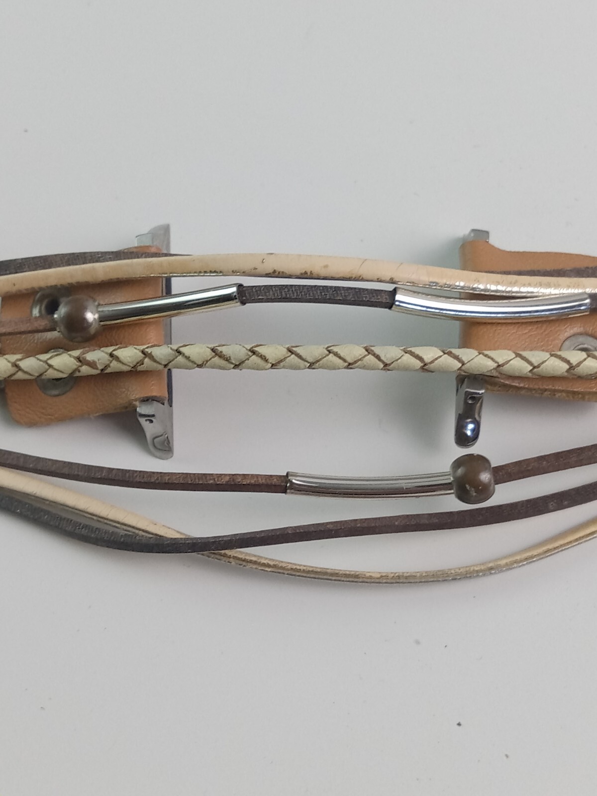 Multi-Layer Leather Wrap Bracelet Compatible With… - image 5