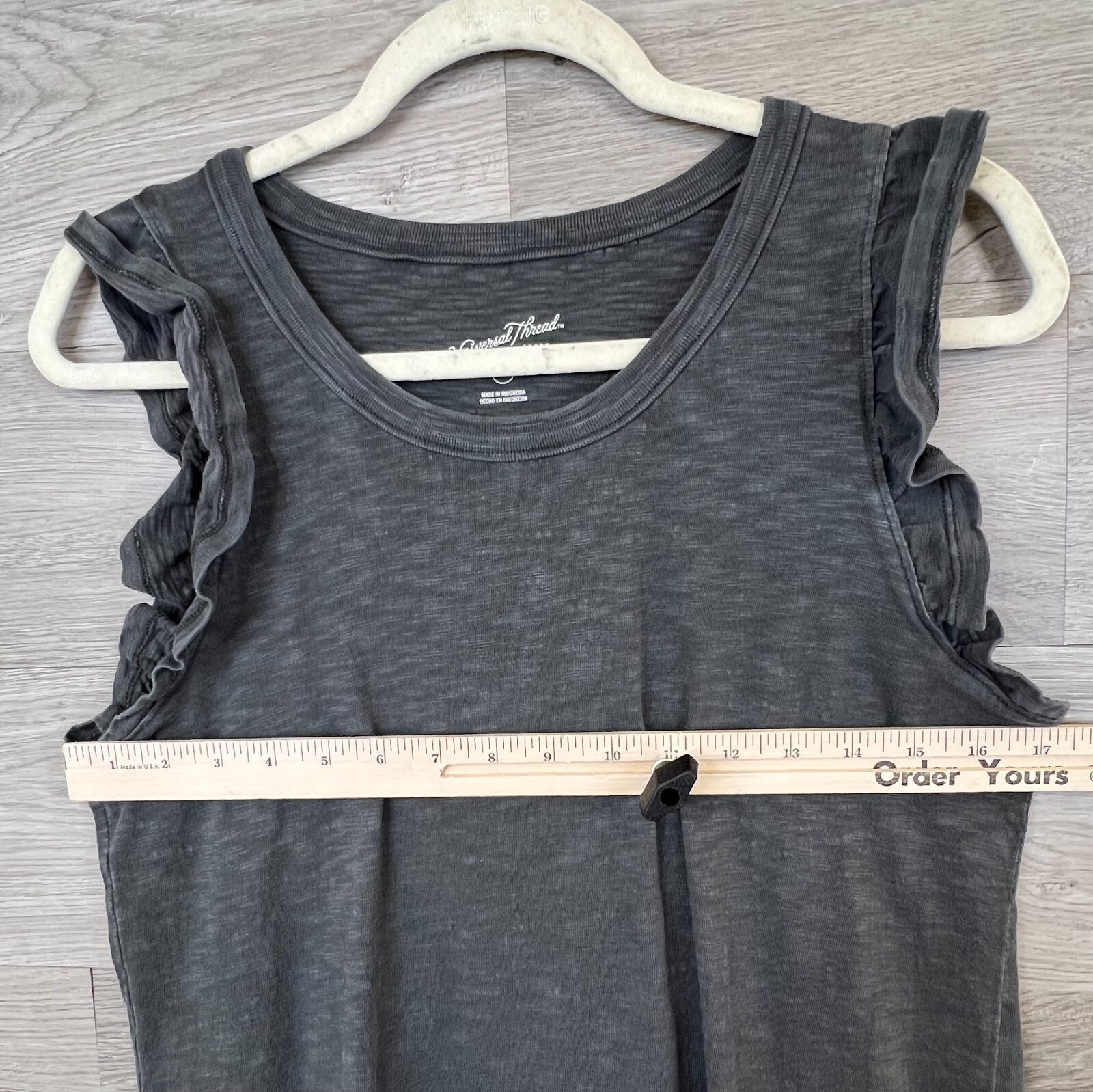 Universal Thread Drape Dress Womens Medium Gray C… - image 3