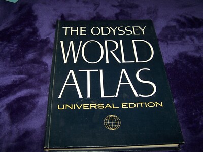 The Odyssey World Atlas ~ Universal Edition ~  1967 Hardcover