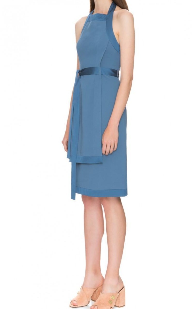 c meo collective blue dress Trumpet/Mermaid Sky Blue Long Prom Dresses