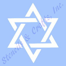 8" STAR OF DAVID STENCIL STARS CELESTIAL COSMIC TEMPLATE ART PAINT CRAFT NEW