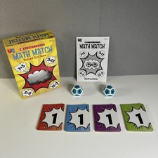 Scholastic Math Match Travel Dice  Card Game, Learn Mathematics
