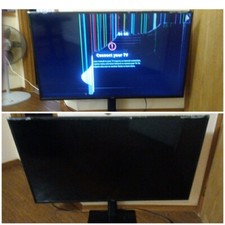 Vizio 55" V555-G1 SMART TV with Remote And Swivel TV Stand For Parts Or Repairs
