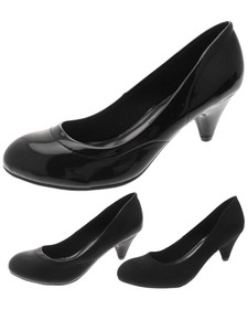 comfortable black heels for work