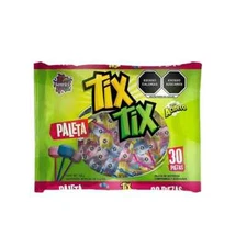 PALETA TIX TIX Delicious sour candy with 30 pieces