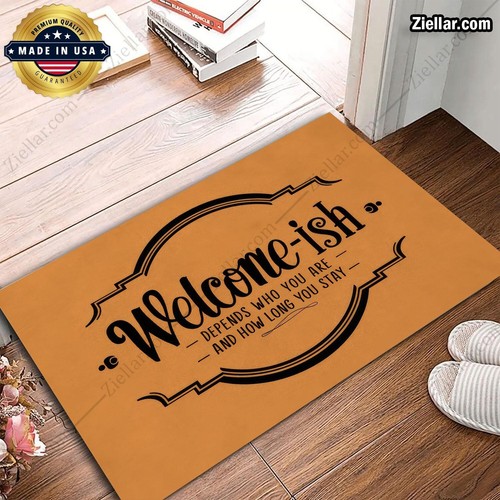 Personalized Funny Welcome-Ish Doormat with Custom Text, Unique Home Decor - Picture 5 of 5