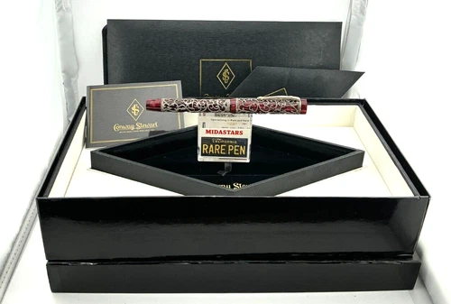 Conway Stewart Chatsworth HENRY SIMPOLE STERLING SILVER BUR Fountain Pen LE 7/25