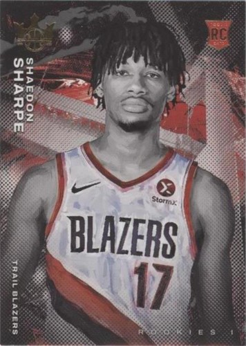 SHAEDON SHARPE FRESH PAINT ROOKIE AUTO RC /199 2023-24 PANINI 