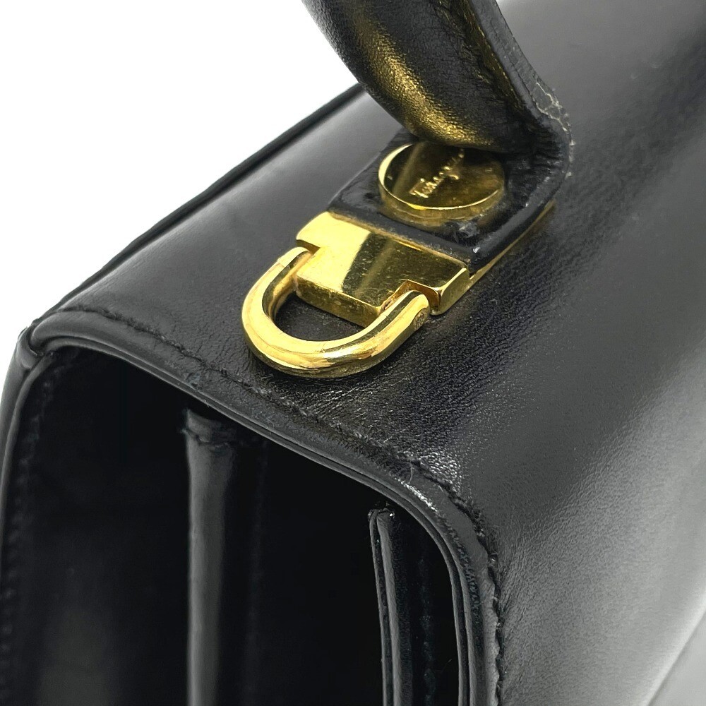 SALVATORE FERRAGAMO BX-212193 Gancini Square type 2WAY Hand SALVATORE FERRAGAMO BX-212193 Gancini Square type 2WAY Hand