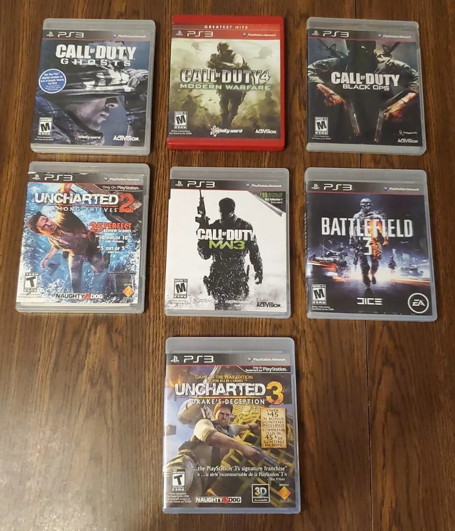 Jogos para ps3, jogos de playstation. Playstation 3, uncharted 4, último de  nós, call of duty