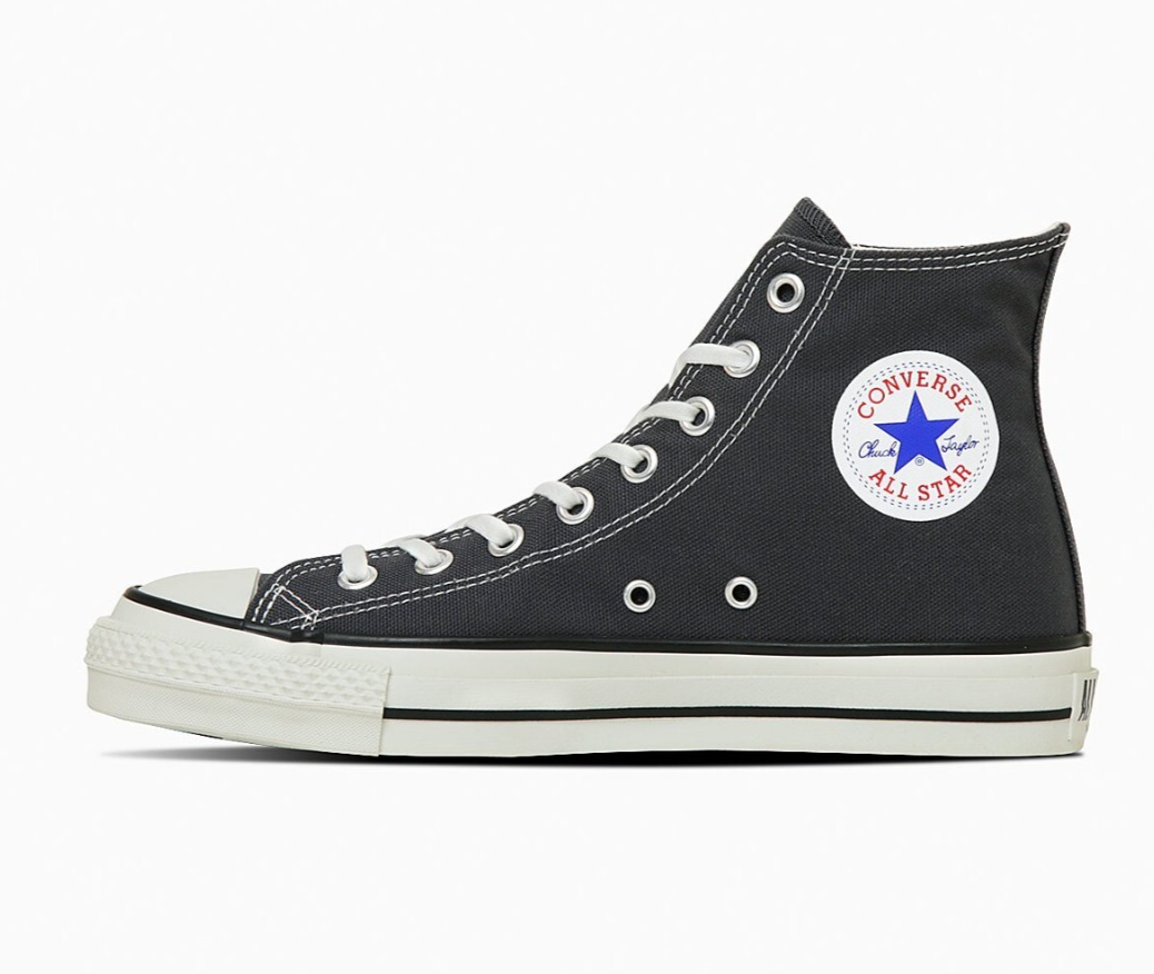 【CONVERSE】CANVAS AS J HI GRAPHITE 国内発送 Converse Japan Canvas All Star J Hi Graphite Made in Japan