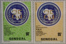 Senegal 1984 807-08 607-08 Econmoic Commission Africa Economy Economy MNH