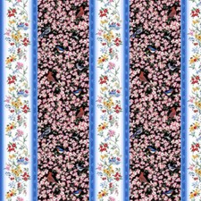 Blank Quilting 9009-99 Birds Of A Feather Stripes Black Fabric By Yard