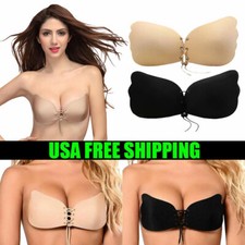 Silicone Push-Up Backless Strapless Self Adhesive Gel Magic Stick Invisible Bra