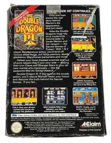Double Dragon III The Sacred Stone Nintendo NES Boxed PAL *No Manual* 