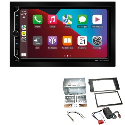 ESX Autoradio Apple CarPlay Android Auto für Audi A6 2001-2005 Vollaktiv Bose