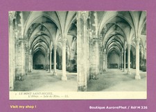 STEREO PHOTO POSTCARD: MONT SAINT-MICHEL, ABBEY, GUEST ROOM -M326