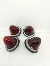 Vintage Red Clearance Side Marker Lamp Customs Bus Truck Trailer Light 4pcs