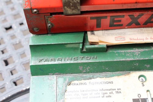 Texaco Tankstelle Kredit Farrington Kartenautomat Öl alt antik schön! - Bild 8 von 16