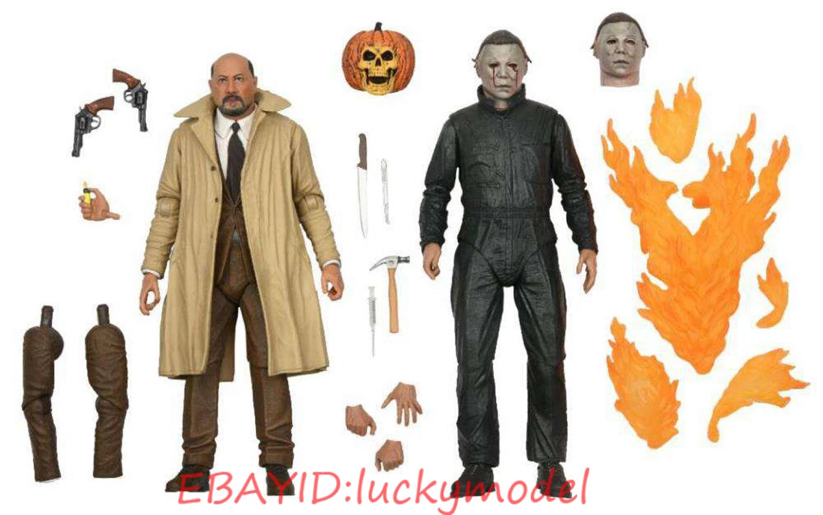 NECA Horror Movie Series Halloween II Michael Myers+Loomis Action Figure NEW