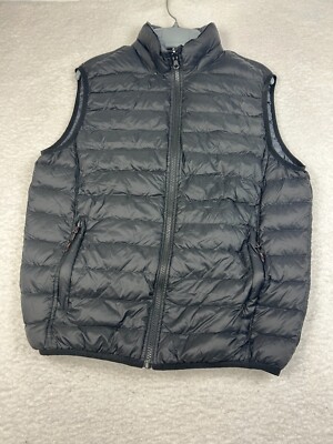 Hawke Co Feather Duck Down Puffer Vest Men's Small Black