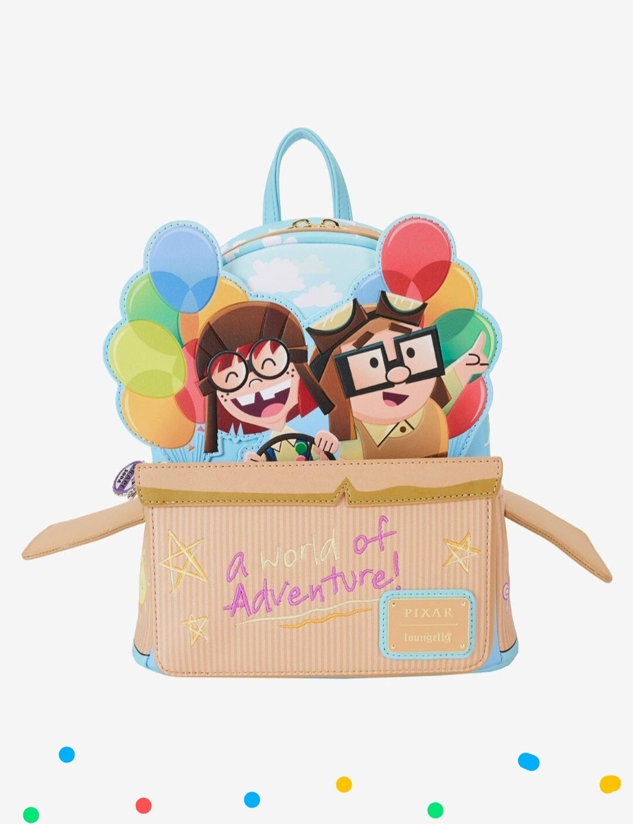 Loungefly Pixar UP Carl & Ellie Photos Backpack Adventure Is Out There Cute NWT Loungefly Disney Pixar Up Carl & Ellie Picnic Mini Backpack  main image 4