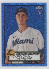 2021 Chrome Platinum Anniversary Blue Mini-Diamond Refractor Jordan Holloway 8em