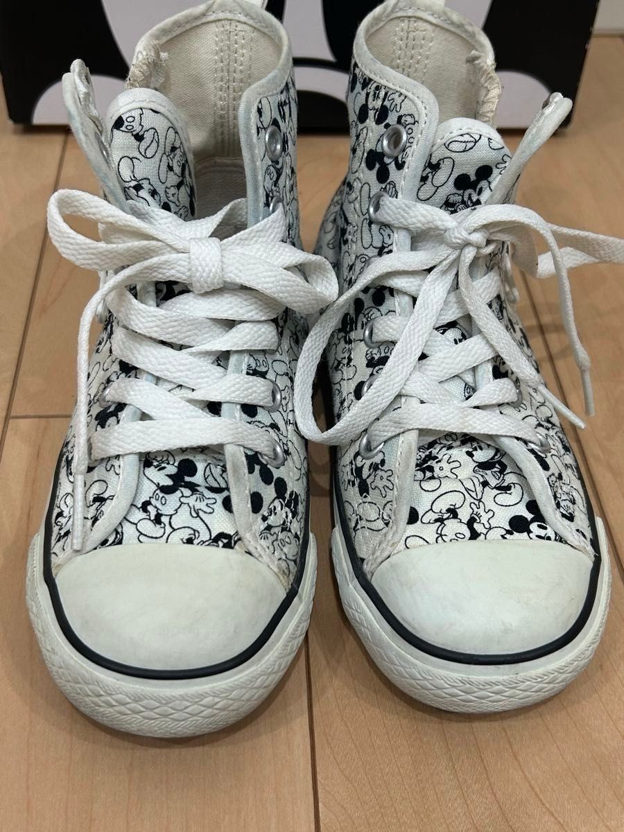 Converse All Star Disney Mickey Mouse High Top Shoes 19cm Used Japan Limited thumbnail 3