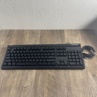 CyberPower Keyboard USB Wired Gaming Black RGB LED Model # NOHI 02 PreOwned