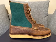 NEW 450 Rare Vintage 2011 POLO RALPH LAUREN Leather Crepe Boots MADE IN USA