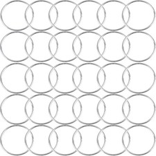 30Pcs Macrame Hoops Ring 3 Inch Metal Craft Rings Hoops Silver Dream Catcher