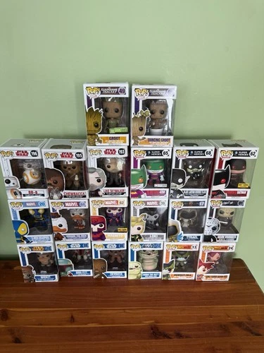 Lot Of 20 Funko Pops (Star War, Marvel, Dragon Ball)