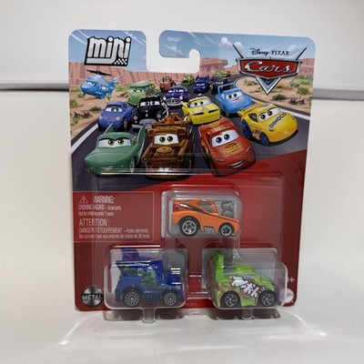 Disney Pixar Cars Mini Racers 3 Tuners DJ Snot Rod & Wingo Mattel JBH21 New