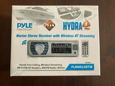 Pyle Bluetooth Marine Receiver Stereo MP3/USB/SD Readers, AM/FM Radio PLRMR23BTW