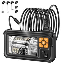 Industrial HD Digital Borescope, 1080P 4.3" IPS Endoscope Inspection with Han...