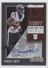 2018 Panini Contenders Playoff Ticket 1/99 Vyncint Smith #331 Auto 0it8