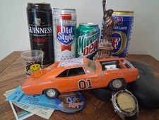 Junk Drawer - Mementos, General Lee, Cans (empty), Shotglass, Hockey Puck, Etc.