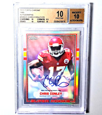2015 Topps Chrome CHRIS CONLEY! ROOKIE /25 1989 ROOKIE AUTO BGS10! PRISTINE!
