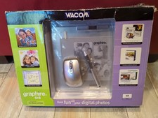 NEW Wacom Graphire 4 USB 6x8 SILVER Graphics Tablet Pen Stylus CTE-640S