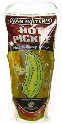 Van Holten's Pickles - Jumbo Hot Pickle-In-A-Pouch - 12 Pack