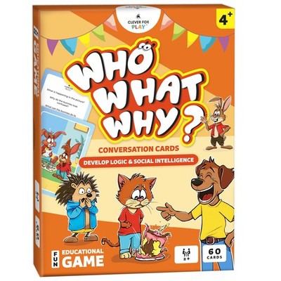 Who What Why Conversation Cards for   Learning Game for Social Skills, Emotio...