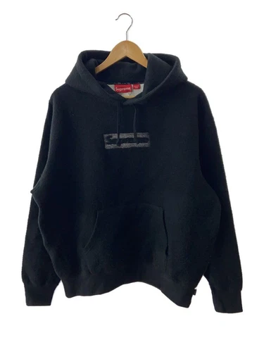 Felpa Supreme con cappuccio S cotone nero usata
