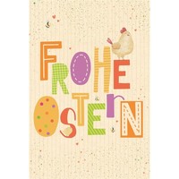Ostern - Zuckerrohrpapier - GlüCkwunschkarte Im Format 11,5 X 17 Cm Mit Umschlag