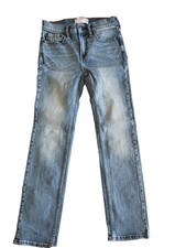Abercrombie  Fitch Kids Straight Jeans Size 11/12 Reg Faded Stretch