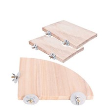 Parrot Cage Perch,Wooden Platform Stand,Cage Perches,Tree Springboard,Corner ...