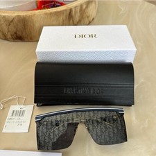 Dior Christian Dior Club CLUBDIOR1T Oversized Shield Sunglasses Blue/Gray UV400
