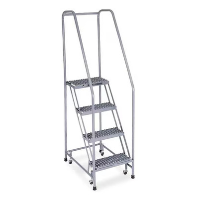 Cotterman 70 in H Stainless Steel Rolling Ladder 1004R1820A3E10B3 SS P6 p8