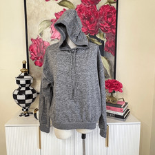 Z by Zella Women's Space Dye Long Sleeve Pullover Hoodie Black Size Small NWT